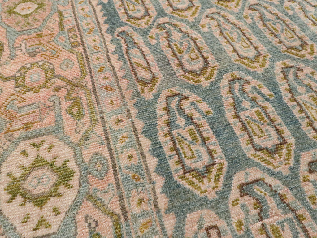 Vintage Persian Malayer Accent Rug, No.28636 - Gss
