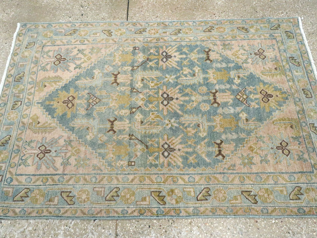 Vintage Persian Malayer Throw Rug, No.28637 - Gss