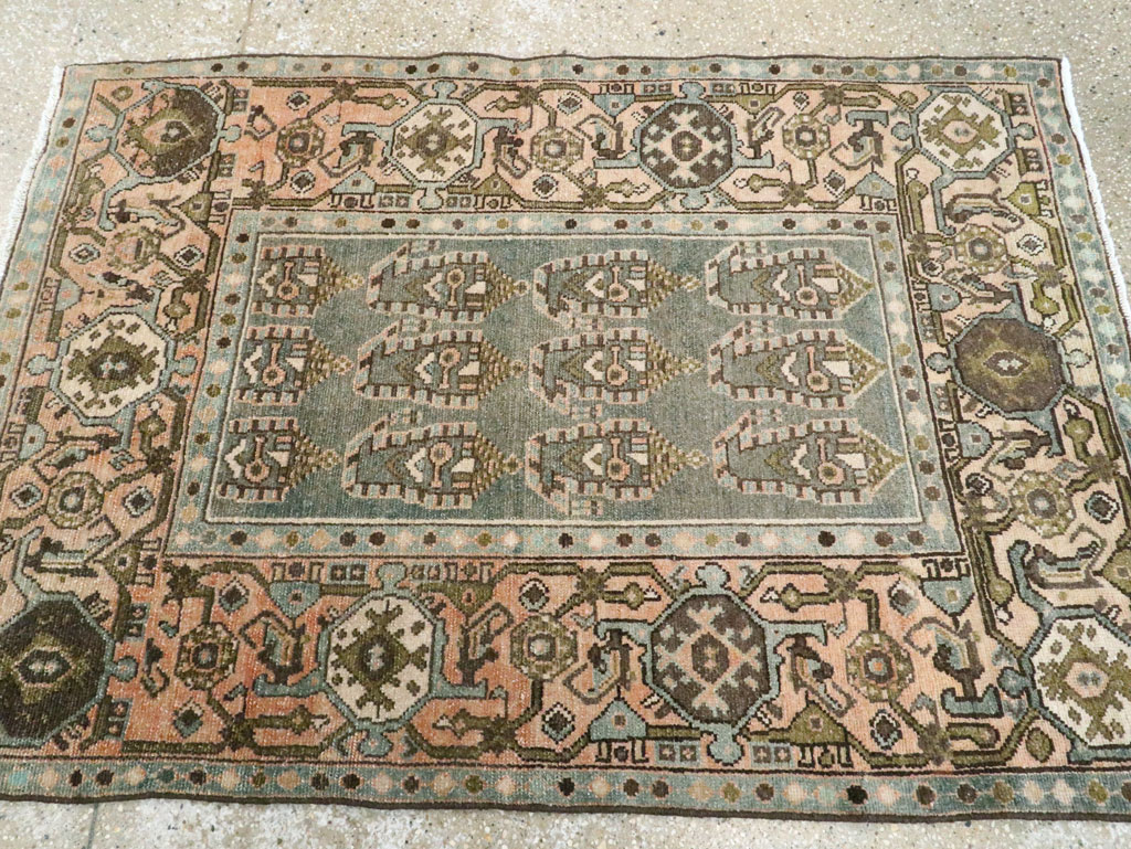 Vintage Persian Malayer Throw Rug, No.28638 - Gss