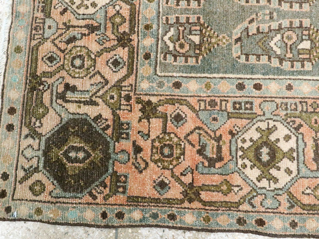Vintage Persian Malayer Throw Rug, No.28638 - Gss