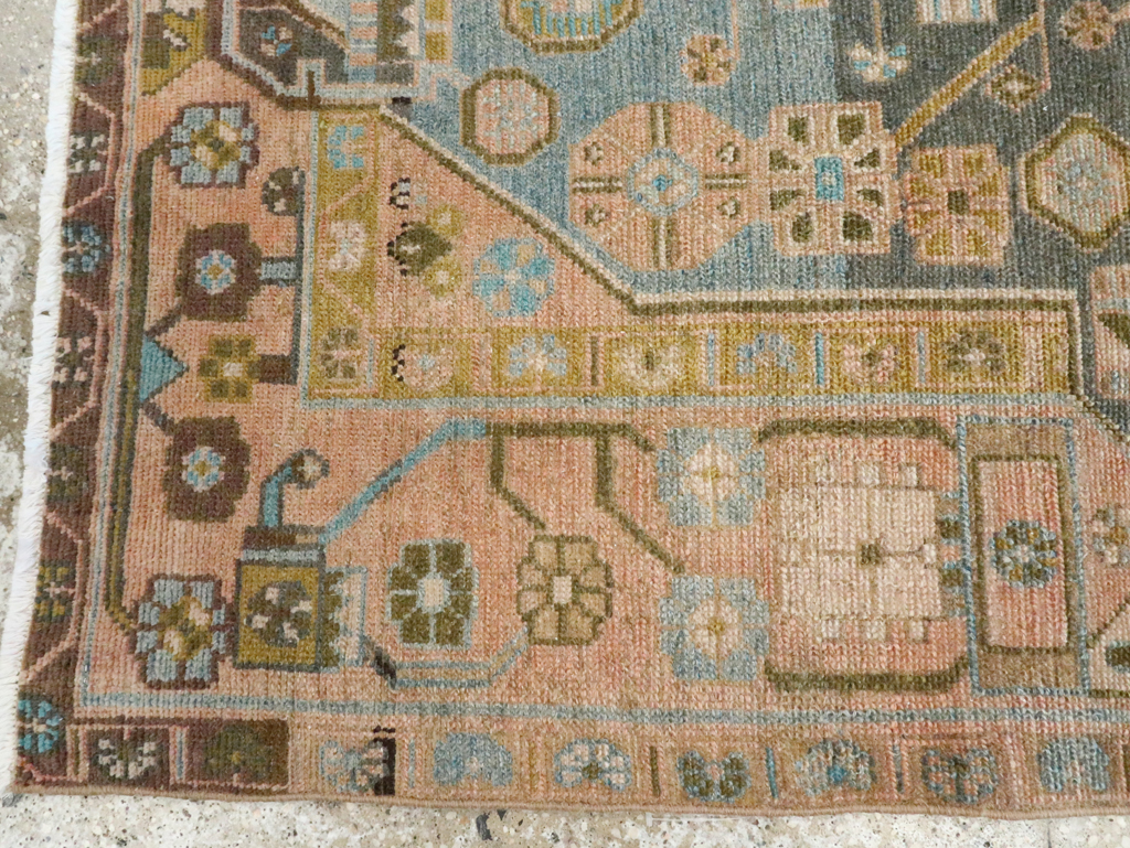 Vintage Persian Malayer Throw Rug, No.28640 - Gss