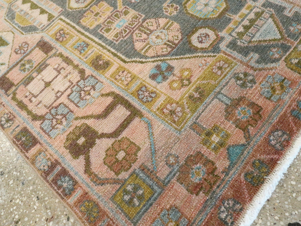 Vintage Persian Malayer Throw Rug, No.28640 - Gss