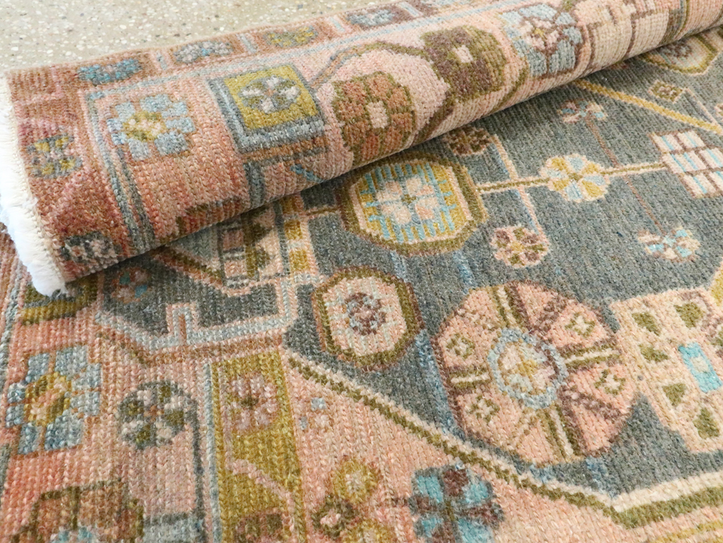 Vintage Persian Malayer Throw Rug, No.28640 - Gss