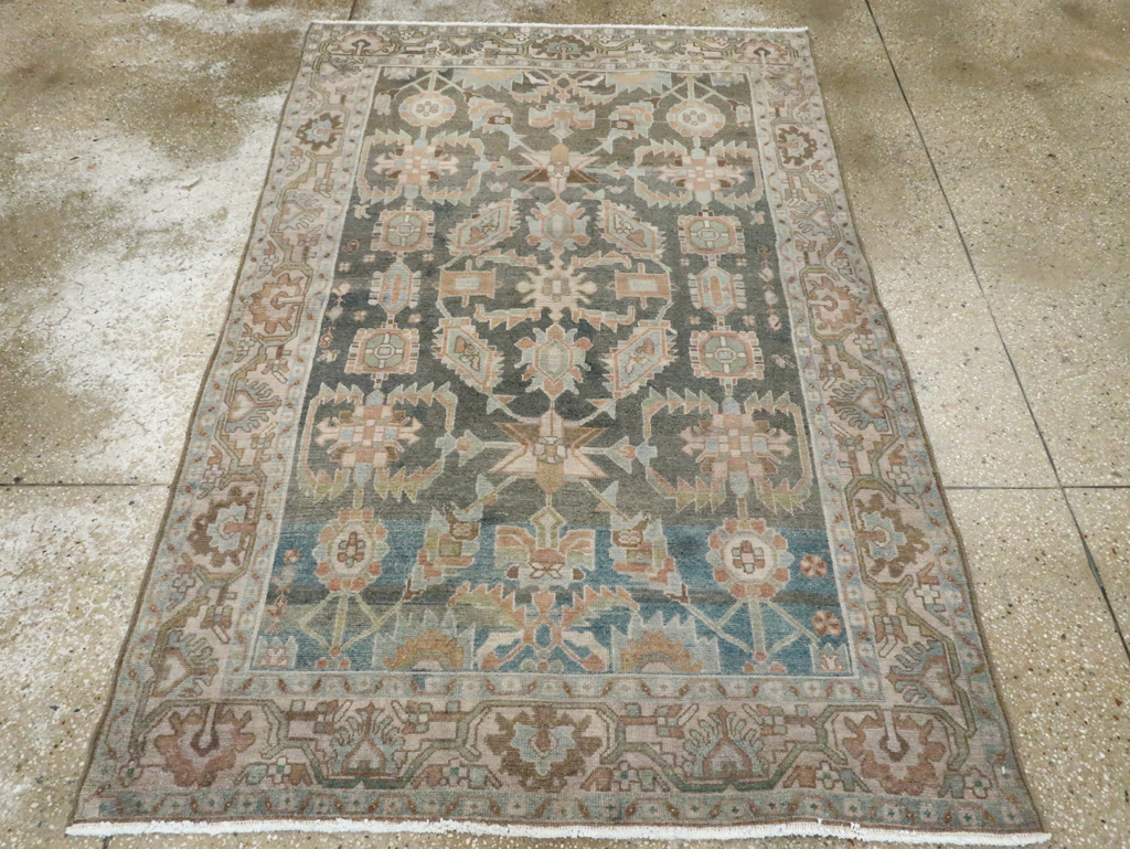 Vintage Persian Malayer Accent Rug, No.28642 - Gss