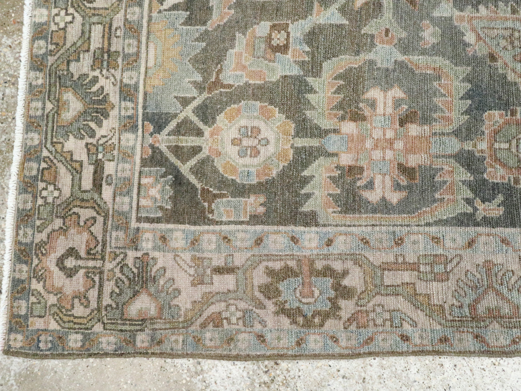 Vintage Persian Malayer Accent Rug, No.28642 - Gss