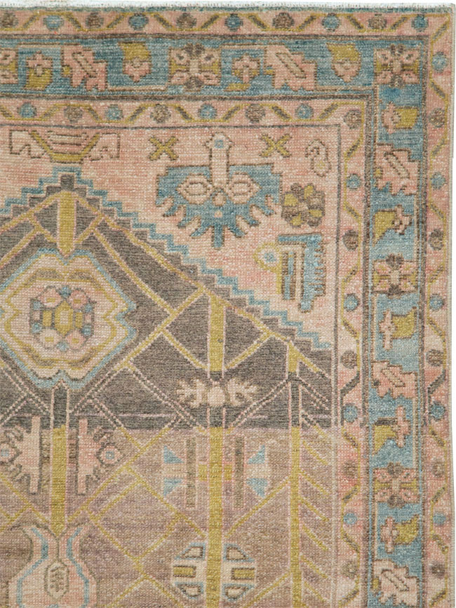 Vintage Persian Malayer Throw Rug, No.28643 - Gss