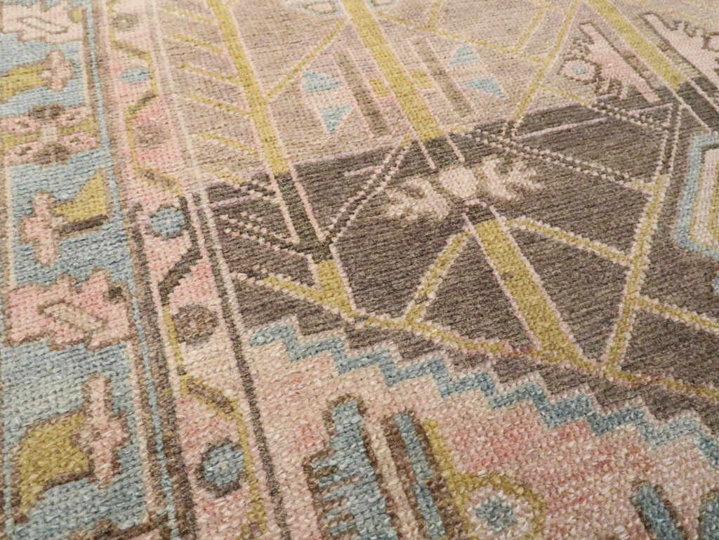 Vintage Persian Malayer Throw Rug, No.28643 - Gss