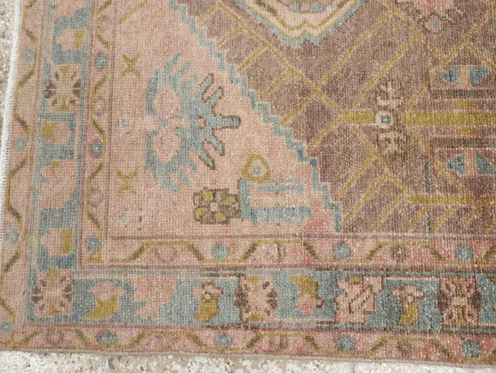 Vintage Persian Malayer Throw Rug, No.28643 - Gss