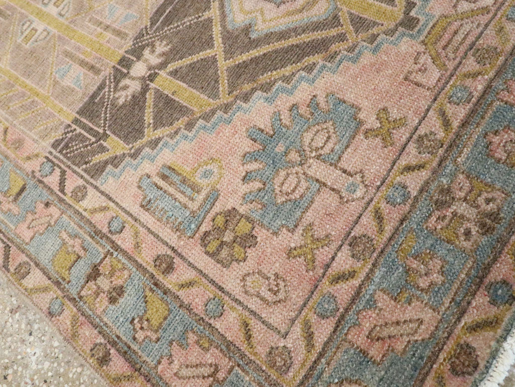 Vintage Persian Malayer Throw Rug, No.28643 - Gss