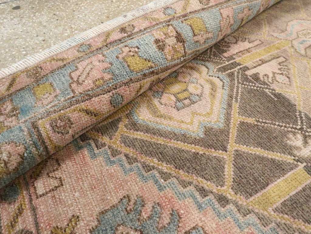Vintage Persian Malayer Throw Rug, No.28643 - Gss