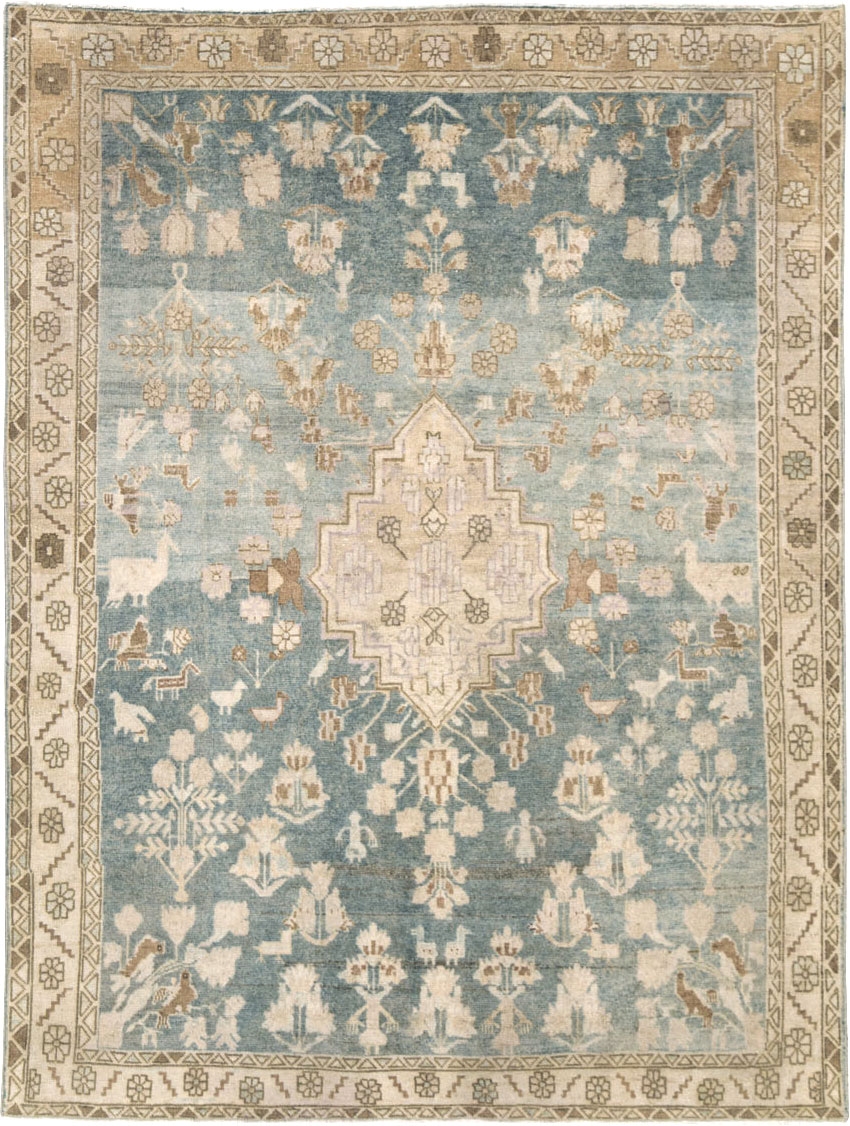 Vintage Persian Malayer Accent Rug, No.28644 - Gss