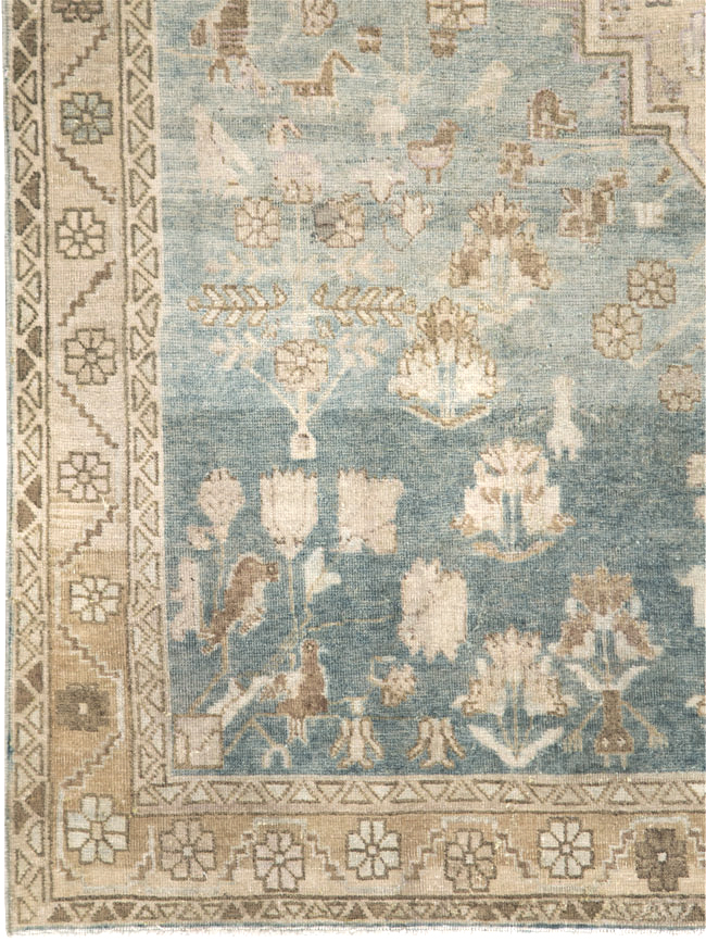 Vintage Persian Malayer Accent Rug, No.28644 - Gss
