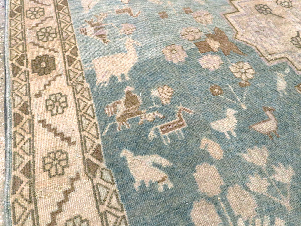 Vintage Persian Malayer Accent Rug, No.28644 - Gss