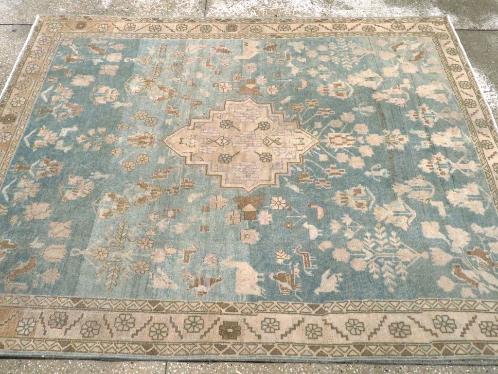 Vintage Persian Malayer Accent Rug, No.28644 - Gss