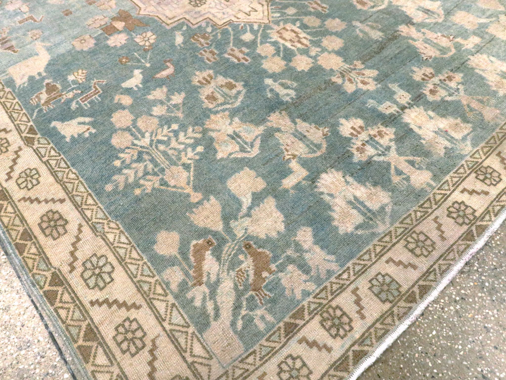 Vintage Persian Malayer Accent Rug, No.28644 - Gss
