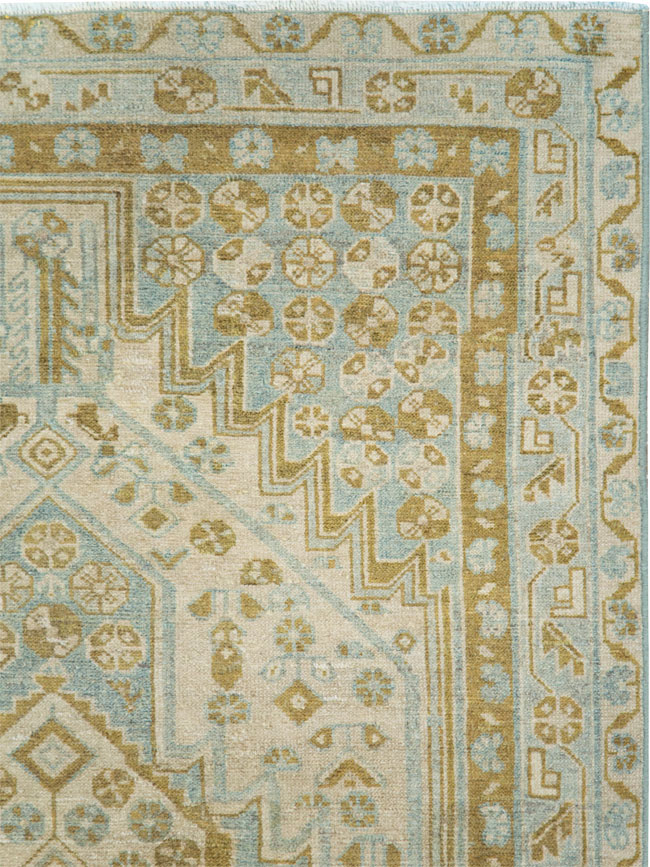 Vintage Persian Malayer Accent Rug, No.28645 - Gss
