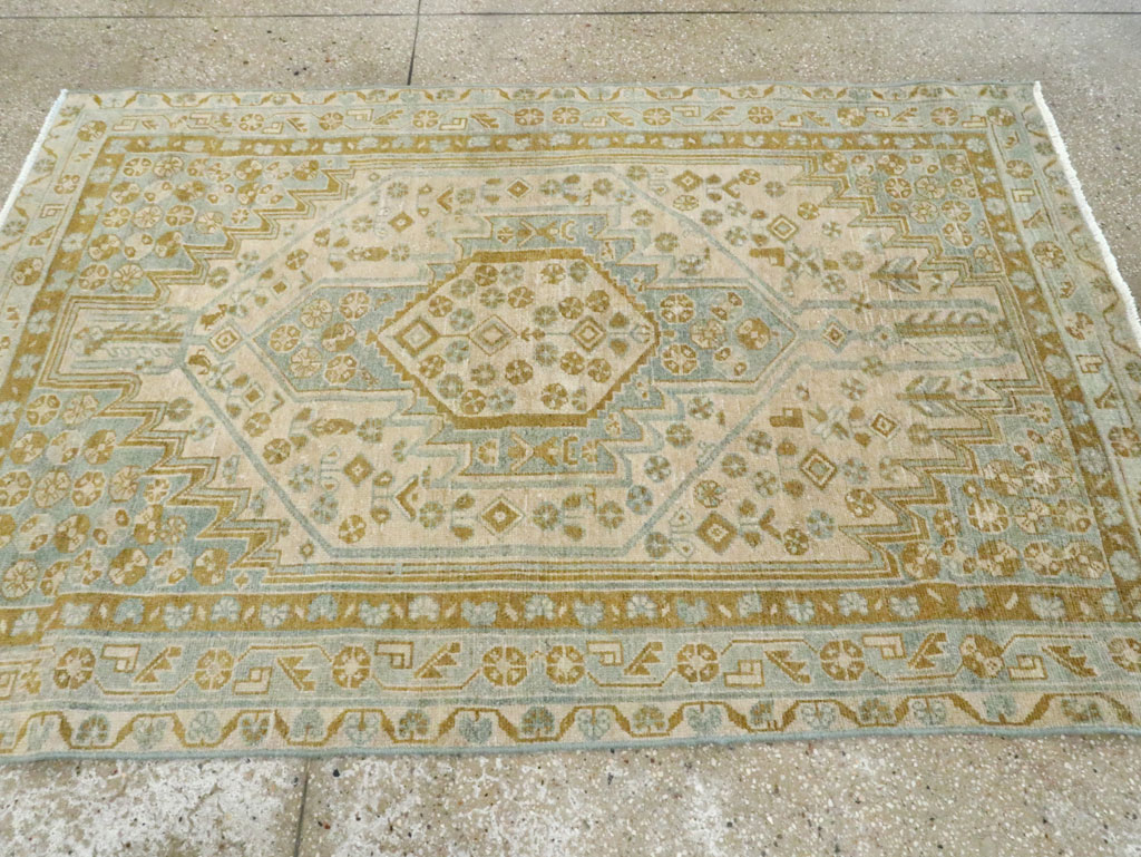 Vintage Persian Malayer Accent Rug, No.28645 - Gss