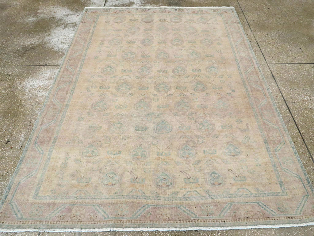Vintage Persian Afshar Accent Rug, No.28647 - Gss