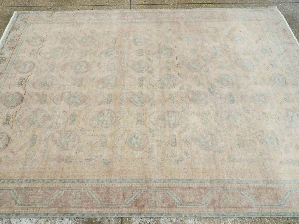 Vintage Persian Afshar Accent Rug, No.28647 - Gss