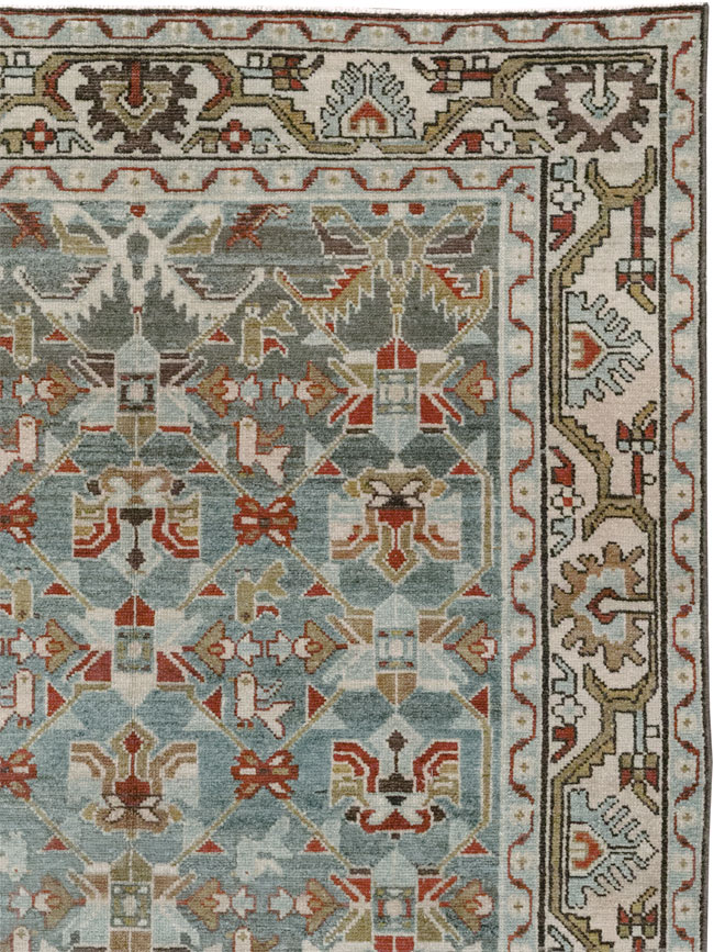 Vintage Persian Malayer Accent Rug, No.28648 - Gss