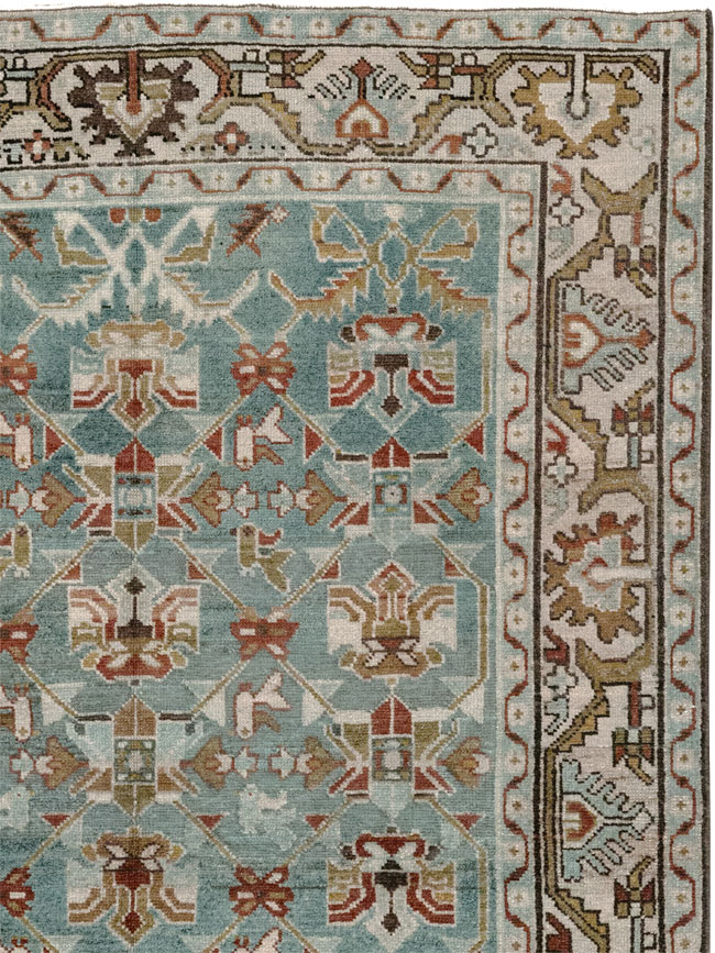 Vintage Persian Malayer Accent Rug, No.28648 - Gss