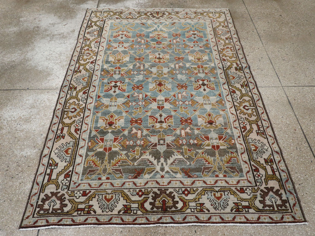 Vintage Persian Malayer Accent Rug, No.28648 - Gss