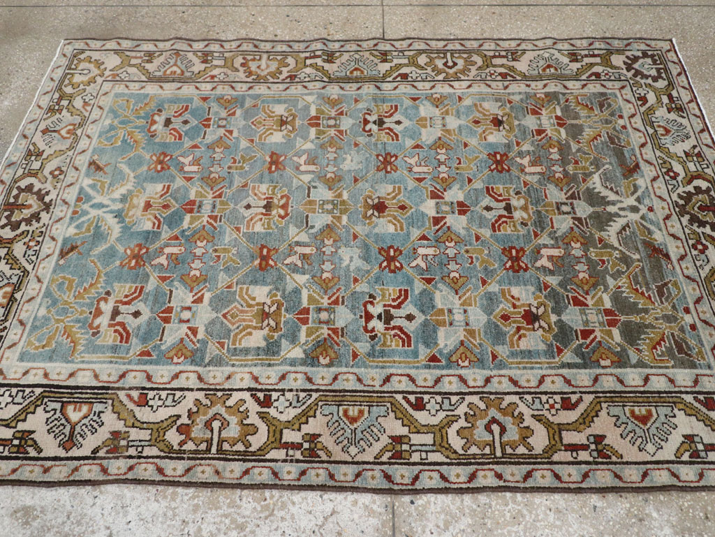 Vintage Persian Malayer Accent Rug, No.28648 - Gss