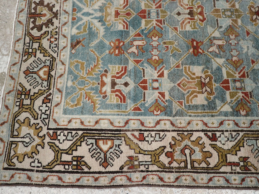 Vintage Persian Malayer Accent Rug, No.28648 - Gss