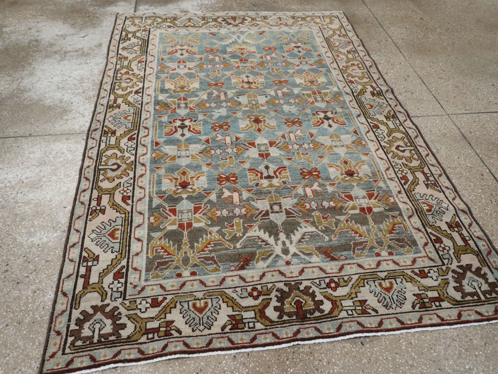 Vintage Persian Malayer Accent Rug, No.28648 - Gss