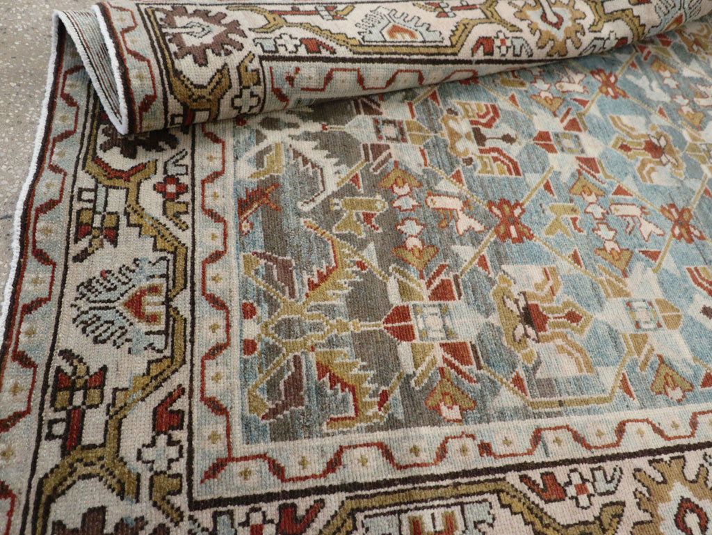 Vintage Persian Malayer Accent Rug, No.28648 - Gss