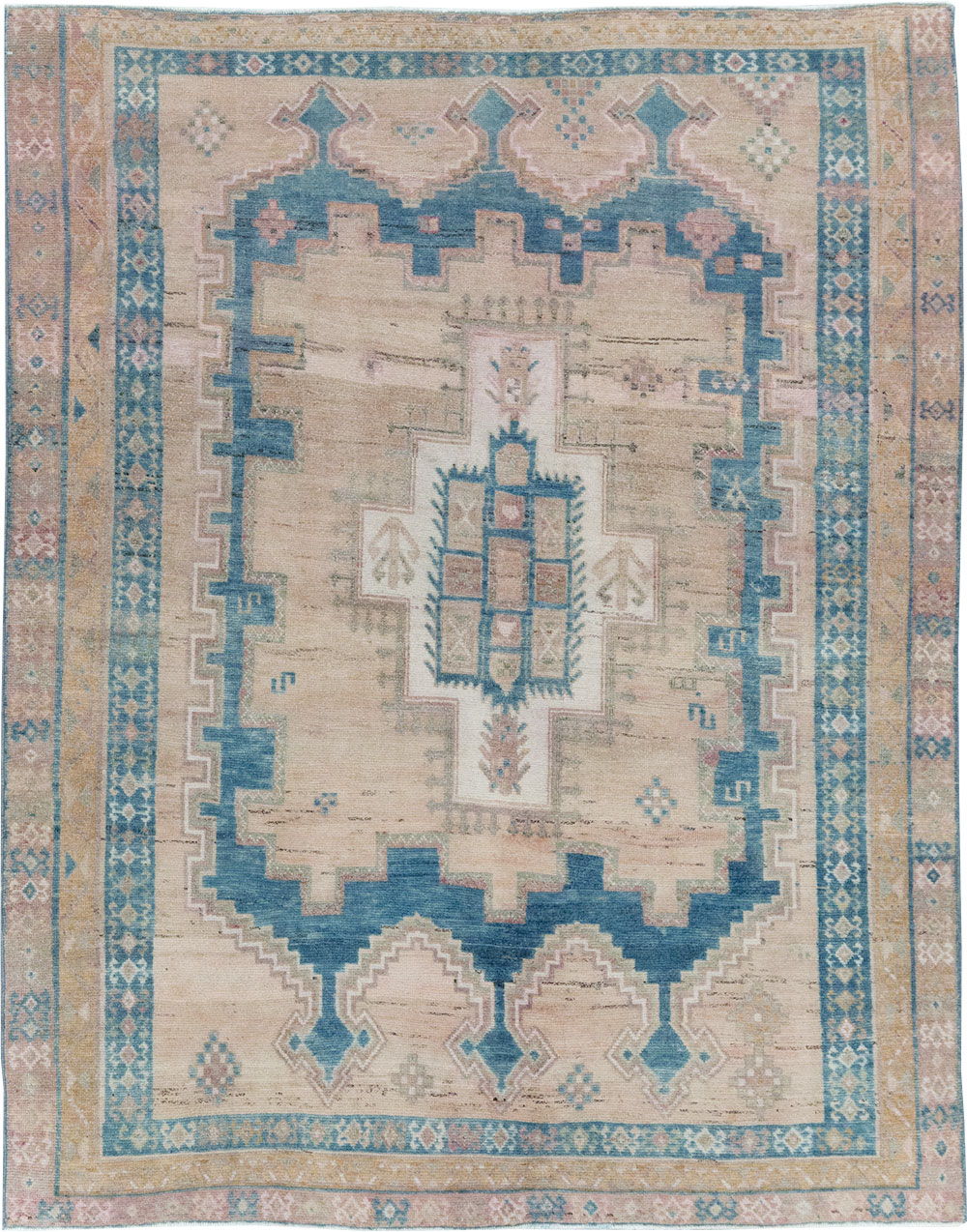 Vintage Persian Afshar Tribal Accent Rug, No.28649 - Gss