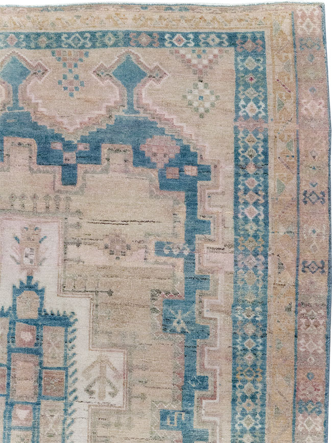 Vintage Persian Afshar Tribal Accent Rug, No.28649 - Gss