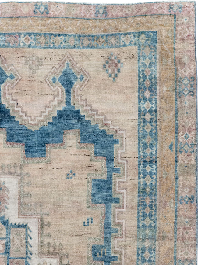 Vintage Persian Afshar Tribal Accent Rug, No.28649 - Gss