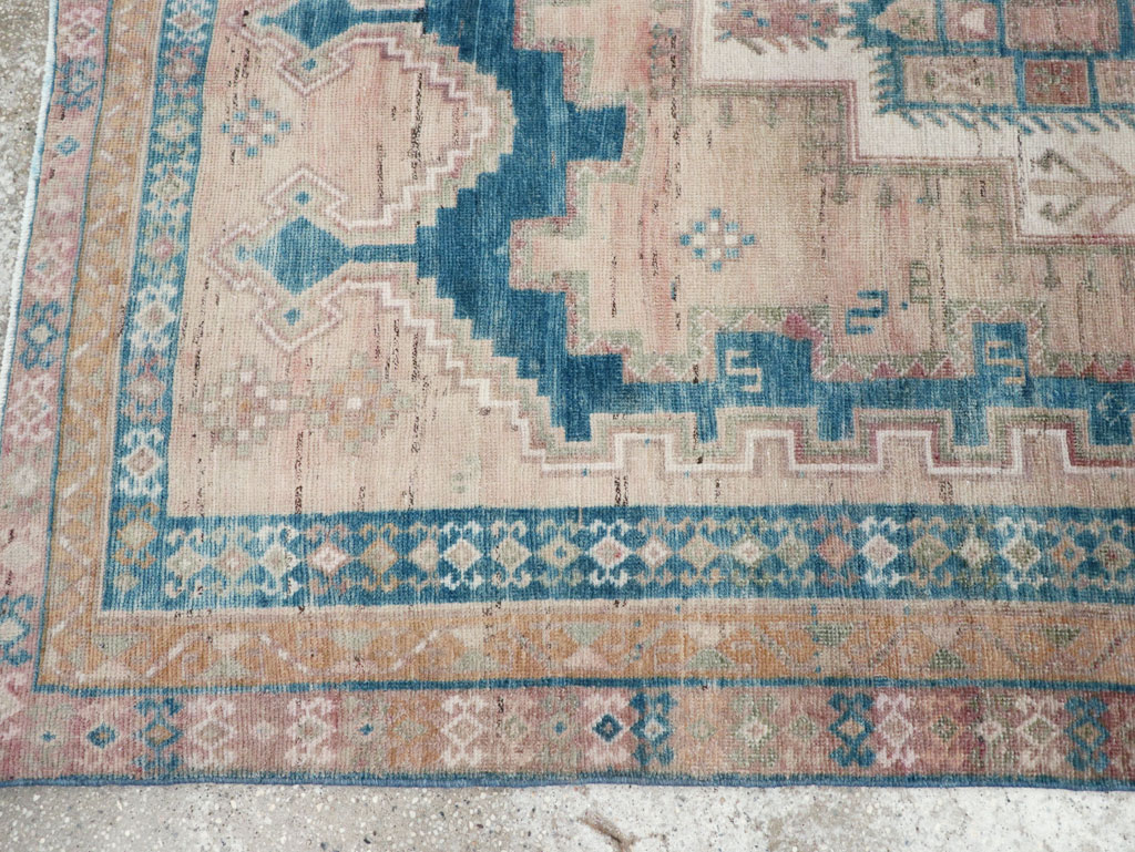 Vintage Persian Afshar Tribal Accent Rug, No.28649 - Gss