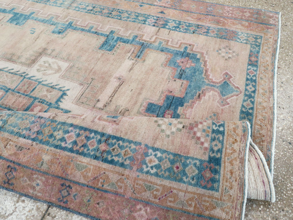 Vintage Persian Afshar Tribal Accent Rug, No.28649 - Gss