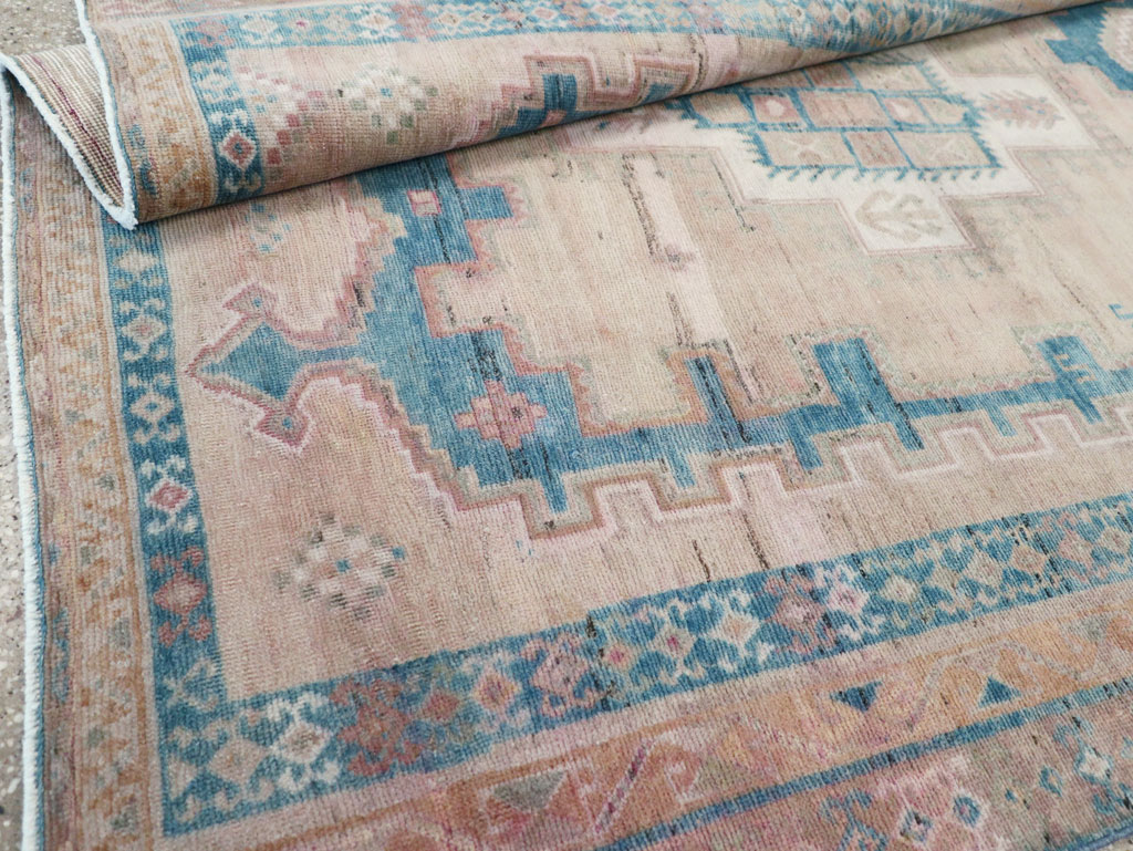 Vintage Persian Afshar Tribal Accent Rug, No.28649 - Gss