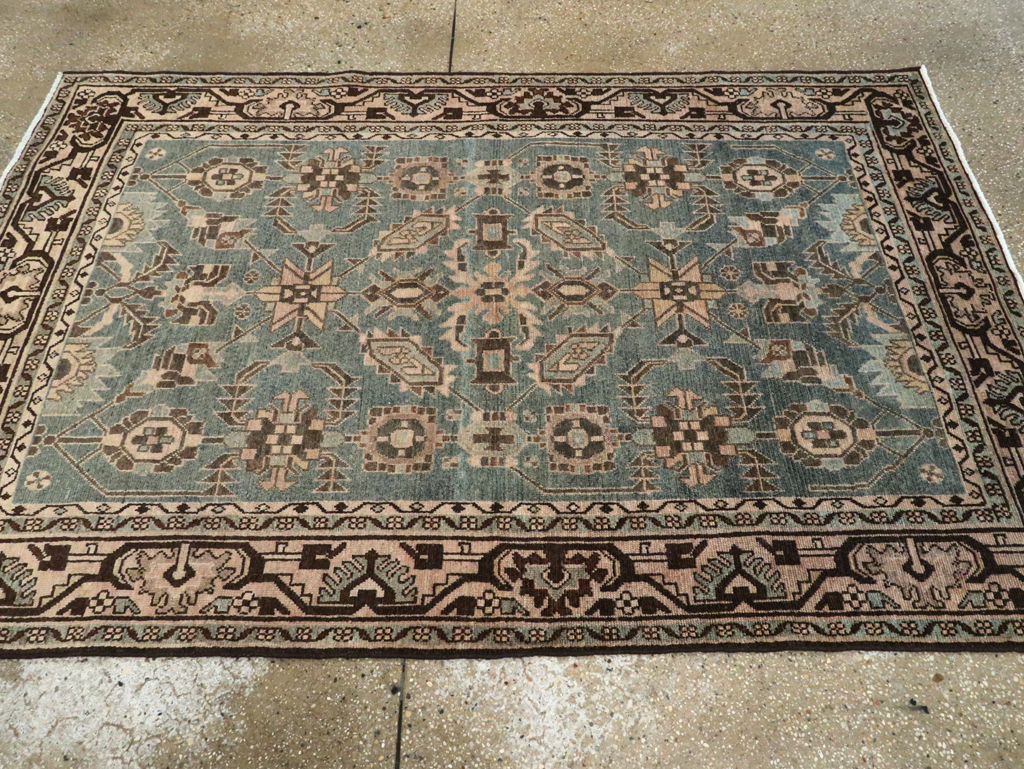 Vintage Persian Malayer Accent Rug, No.28650 - Gss