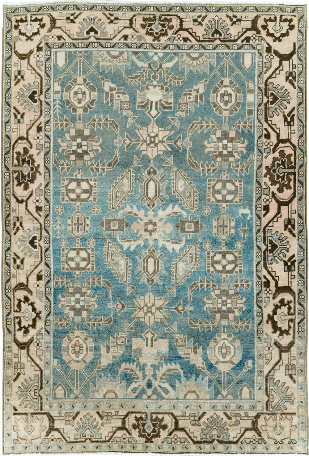 Vintage Persian Malayer Accent Rug, No.28652 - Gss
