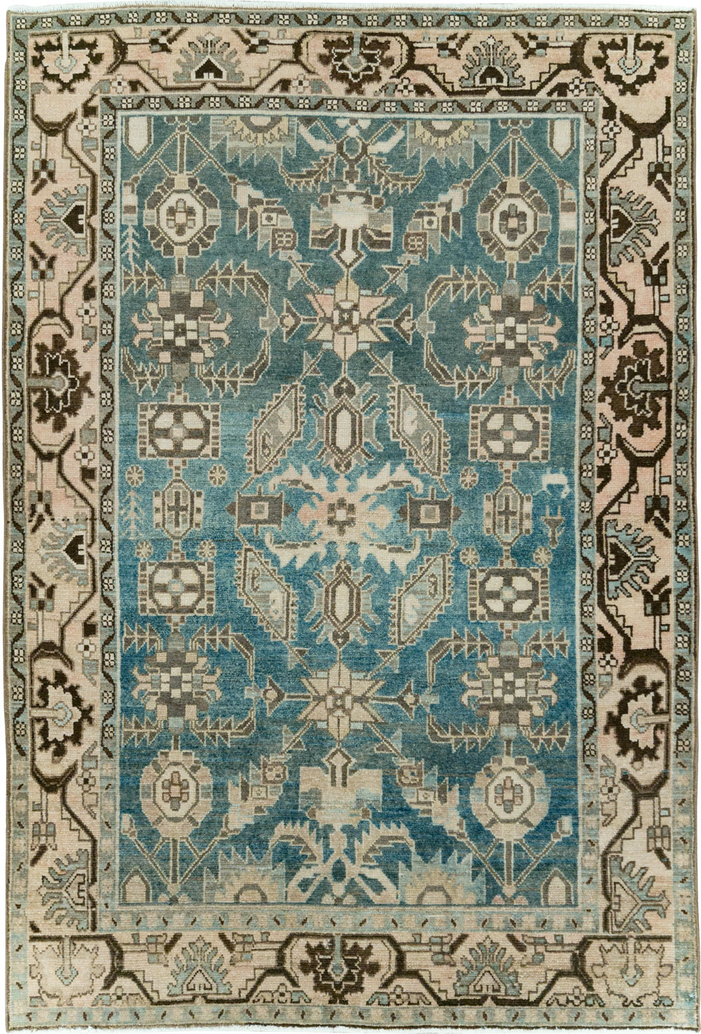 Vintage Persian Malayer Accent Rug, No.28652 - Gss