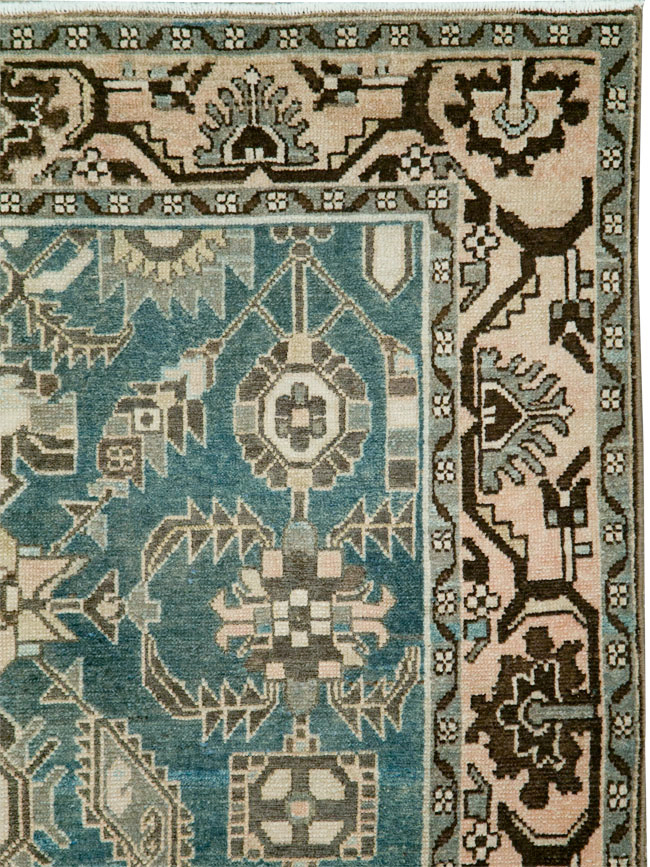 Vintage Persian Malayer Accent Rug, No.28652 - Gss