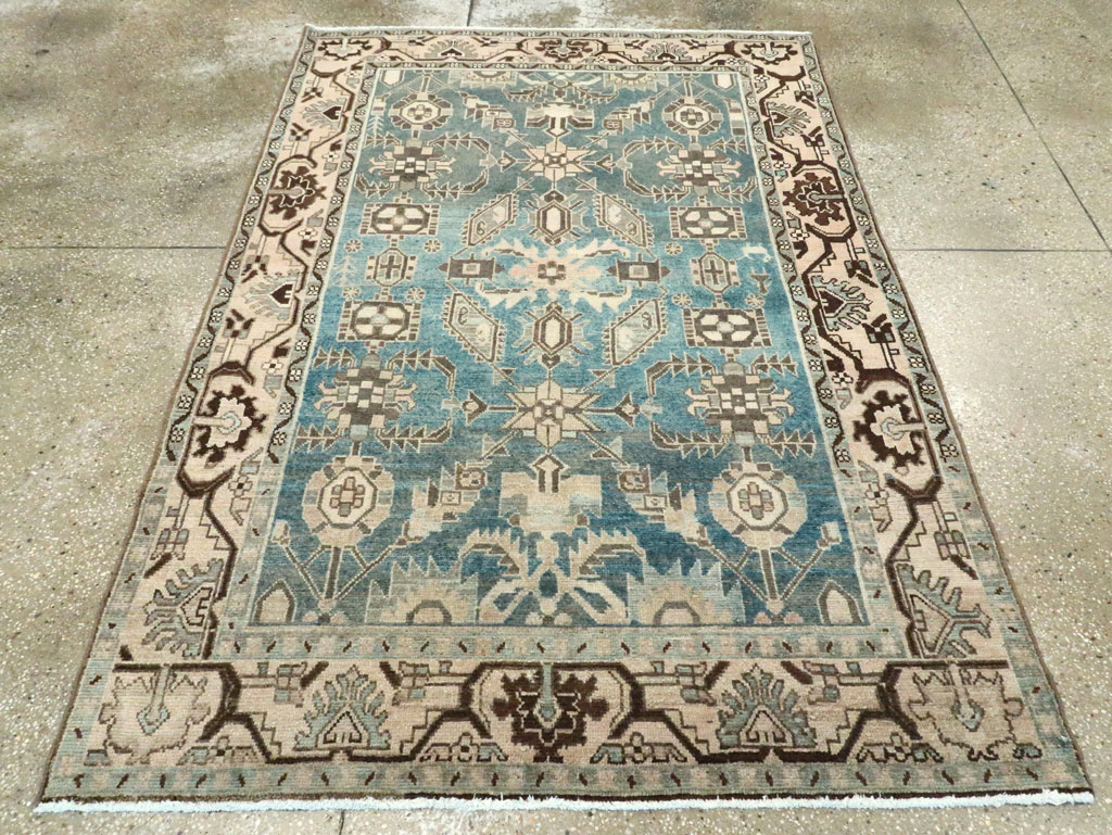 Vintage Persian Malayer Accent Rug, No.28652 - Gss