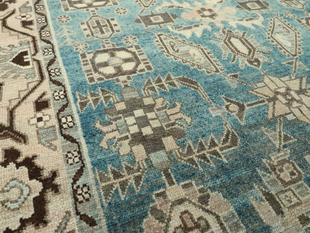 Vintage Persian Malayer Accent Rug, No.28652 - Gss