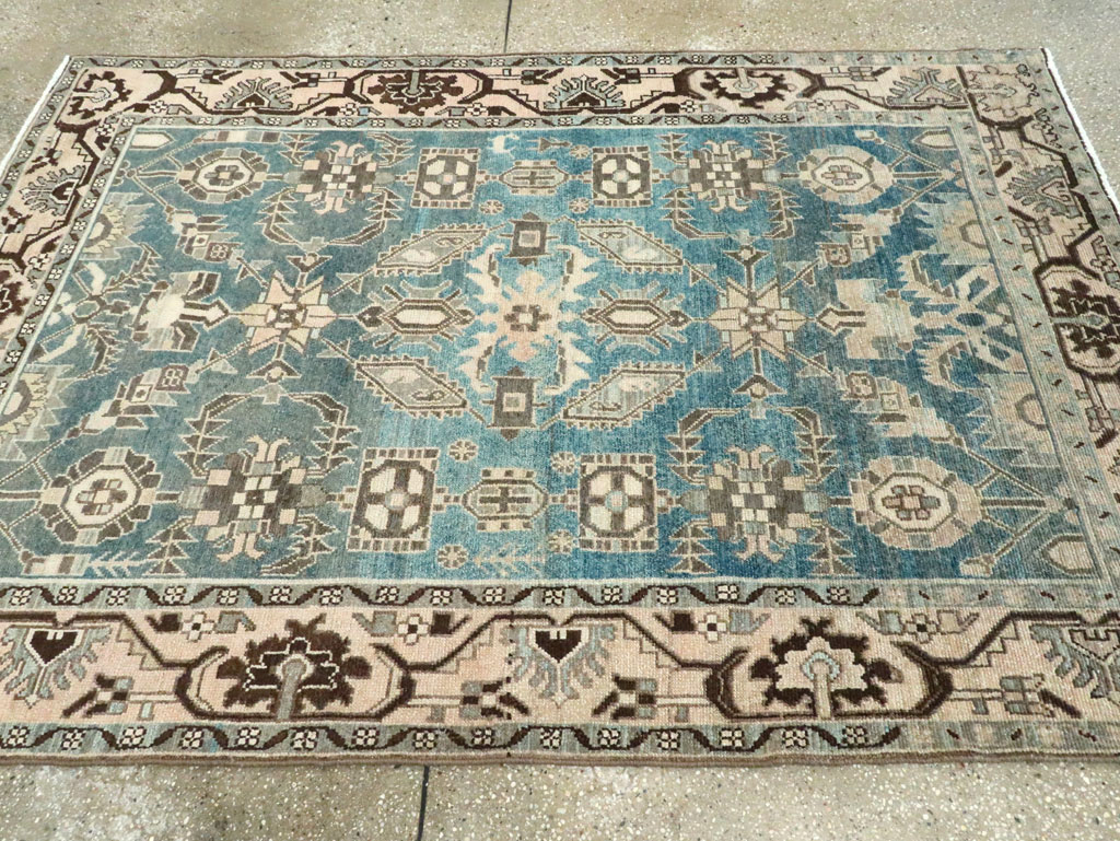 Vintage Persian Malayer Accent Rug, No.28652 - Gss