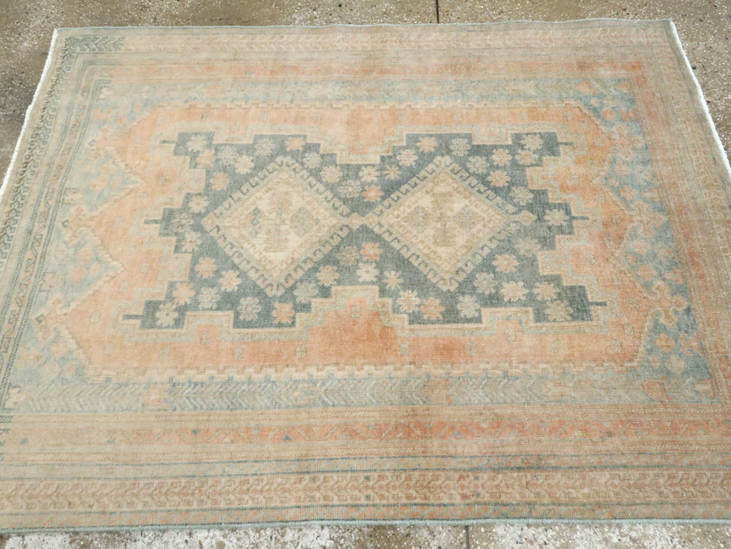 Vintage Persian Afshar Throw Rug, No.28654 - Gss