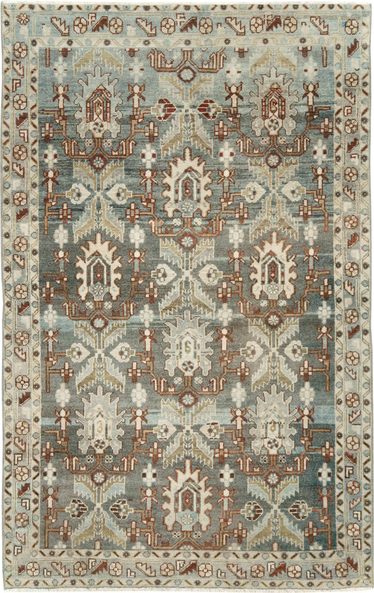 Vintage Persian Malayer Accent Rug, No.28656 - Gss