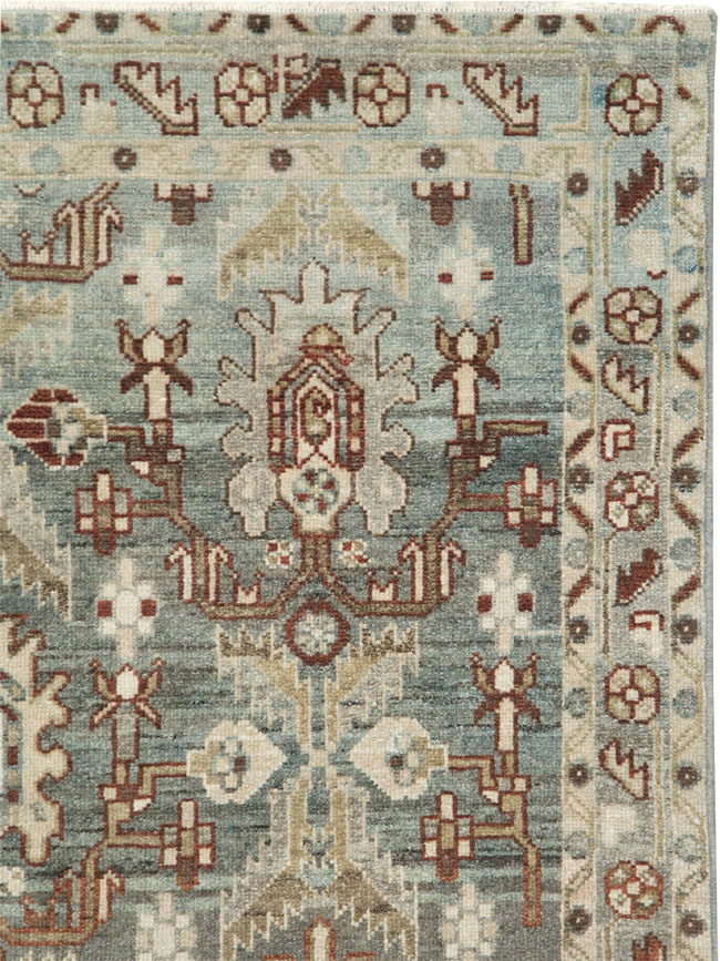 Vintage Persian Malayer Accent Rug, No.28656 - Gss