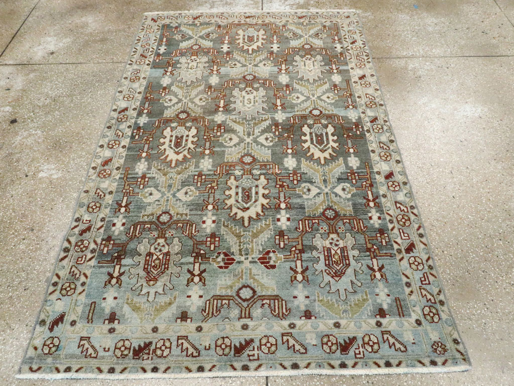 Vintage Persian Malayer Accent Rug, No.28656 - Gss