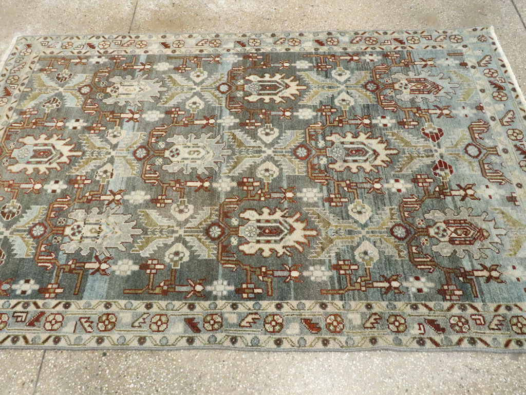Vintage Persian Malayer Accent Rug, No.28656 - Gss