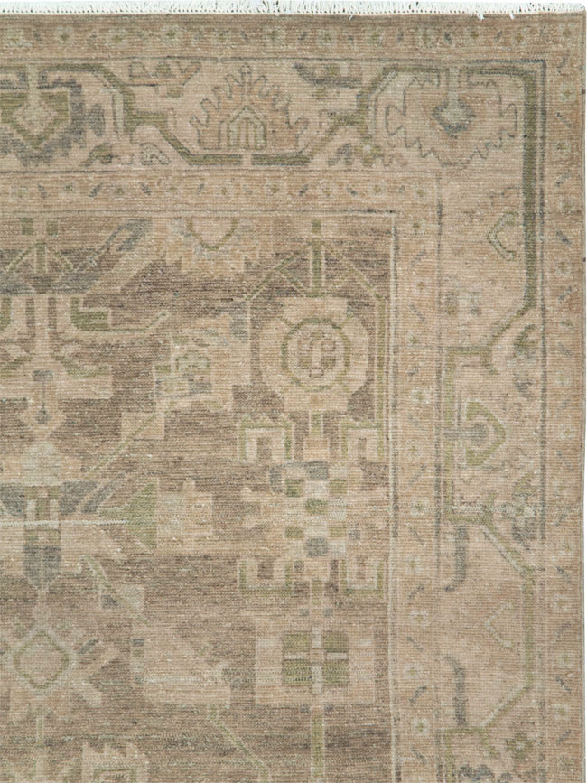 Vintage Persian Malayer Accent Rug, No.28657 - Gss