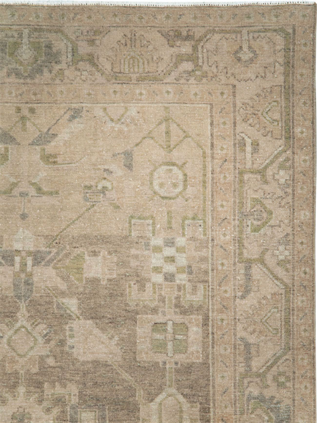 Vintage Persian Malayer Accent Rug, No.28657 - Gss